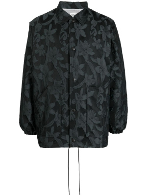 

Floral-appliqué shirt jacket, Needles Floral-appliqué shirt jacket