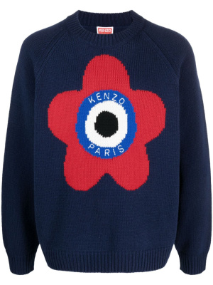 

Target logo-embroidered jumper, Kenzo Target logo-embroidered jumper