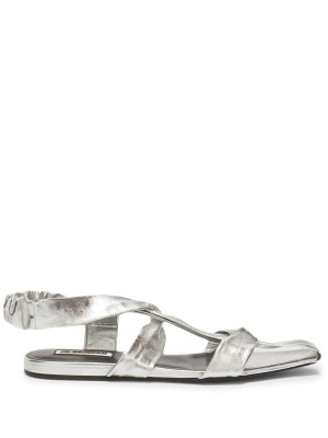 

Metallic-finish sandals, Jil Sander Metallic-finish sandals