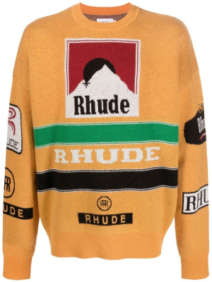 

Intarsia-knit crew neck jumper, Rhude Intarsia-knit crew neck jumper