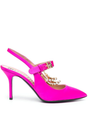 

95mm chain-detailed pumps, Moschino 95mm chain-detailed pumps