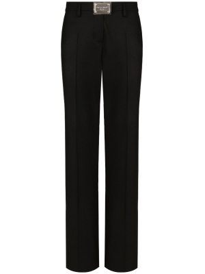 

Logo-plaque straight-leg trousers, Dolce & Gabbana Logo-plaque straight-leg trousers