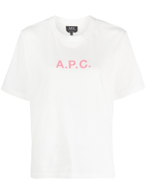 

Logo-print cotton T-shirt, A.P.C. Logo-print cotton T-shirt
