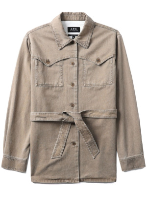 

Joann belted cotton jacket, A.P.C. Joann belted cotton jacket