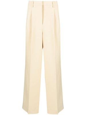 

Box-pleat wool tailored trousers, AMI Paris Box-pleat wool tailored trousers