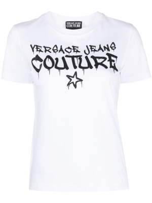 

Logo-print cotton T-shirt, Versace Jeans Couture Logo-print cotton T-shirt