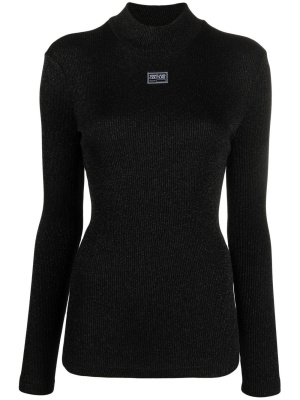 

Logo patch ribbed jumper, Versace Jeans Couture Logo patch ribbed jumper