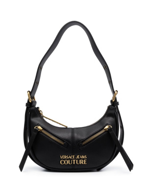 

Logo-lettering faux-leather shoulder bag, Versace Jeans Couture Logo-lettering faux-leather shoulder bag
