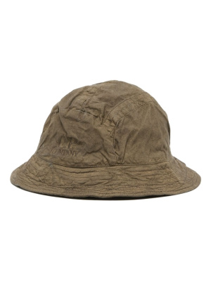 

Logo-embroidered cotton bucket hat, C.P. Company Logo-embroidered cotton bucket hat