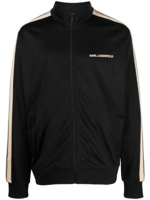 

Cotton-blend zip-up jacket, Karl Lagerfeld Cotton-blend zip-up jacket