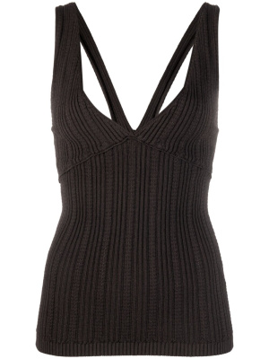 

Sleeveless ribbed-knit top, Nº21 Sleeveless ribbed-knit top