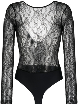 

Chantilly lace long-sleeve bodysuit, PINKO Chantilly lace long-sleeve bodysuit
