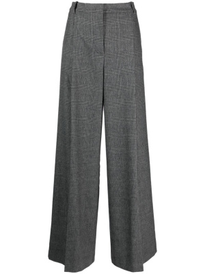 

Plaid-check wide-leg trousers, PINKO Plaid-check wide-leg trousers