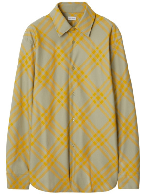 

Check-plaid cotton shirt, Burberry Check-plaid cotton shirt