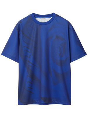 

Floral-print round-neck T-shirt, Burberry Floral-print round-neck T-shirt