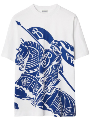 

Equestrian Knight-motif cotton T-shirt, Burberry Equestrian Knight-motif cotton T-shirt