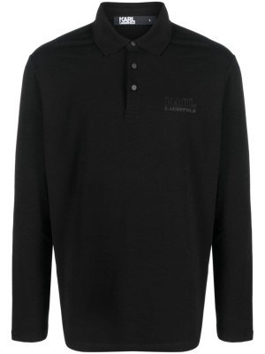 

Logo-print polo shirt, Karl Lagerfeld Logo-print polo shirt