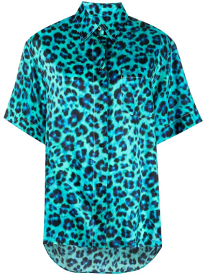 

Leopard-print short-sleeve shirt, SANDRO Leopard-print short-sleeve shirt