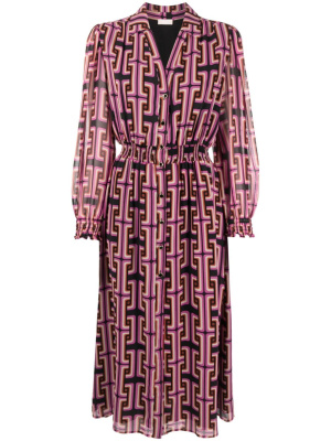 

Geometric-print shirt dress, LIU JO Geometric-print shirt dress