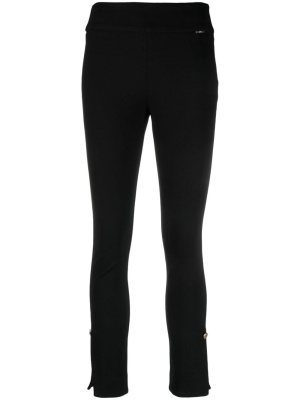 

Logo-plaque side-slit leggings, LIU JO Logo-plaque side-slit leggings