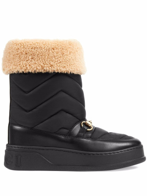 

Horsebit chevron-quilted boots, Gucci Horsebit chevron-quilted boots