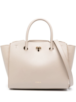 

Twist-lock leather tote bag, Furla Twist-lock leather tote bag