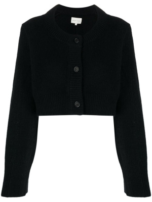 

Cropped wool-blend cardigan, Loulou Studio Cropped wool-blend cardigan