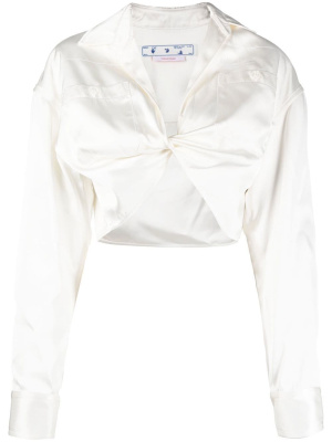 

Twisted crop shirt, Off-White Twisted crop shirt