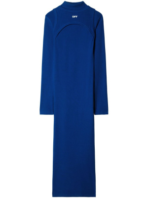 

Off-stamp ribbed-knit dress, Off-White Off-stamp ribbed-knit dress