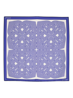 

Optical Arrows-print silk scarf, Off-White Optical Arrows-print silk scarf