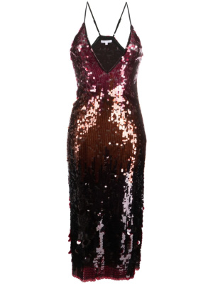 

V-neck sequinned midi dress, Patrizia Pepe V-neck sequinned midi dress