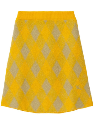 

Check-plaid brushed skirt, Burberry Check-plaid brushed skirt