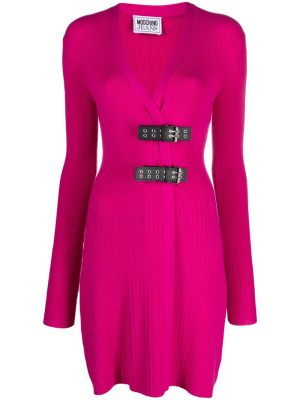 

Buckle-fastened wrap minidress, Moschino Buckle-fastened wrap minidress