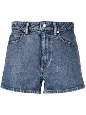 

Mid-rise denim shorts, Alexander Wang Mid-rise denim shorts