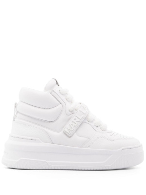 

Logo-strap high-top sneakers, Karl Lagerfeld Logo-strap high-top sneakers