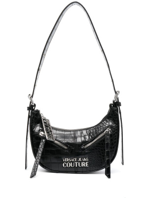 

Crocodile-embossed shoulder bag, Versace Jeans Couture Crocodile-embossed shoulder bag