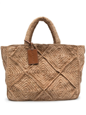 

Woven-raffia tote bag, Manebi Woven-raffia tote bag