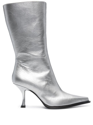 

85mm metallic leather boots, Acne Studios 85mm metallic leather boots