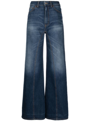 

Wide-leg cotton jeans, Victoria Beckham Wide-leg cotton jeans