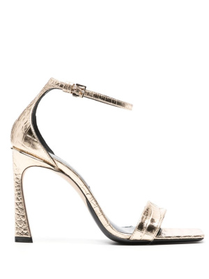 

Crocodile-effect 100mm leather sandals, Victoria Beckham Crocodile-effect 100mm leather sandals