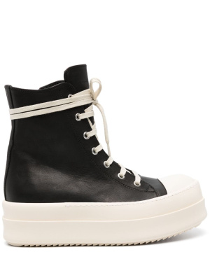 

50mm lace-up flatform sneakers, Rick Owens 50mm lace-up flatform sneakers
