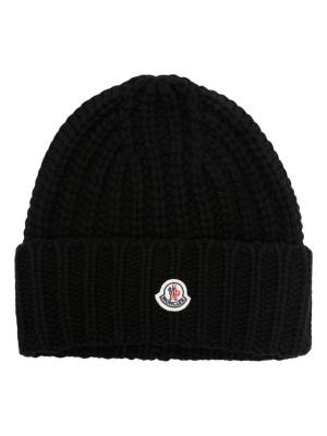 

Logo-patch turn-up beanie, Moncler Logo-patch turn-up beanie