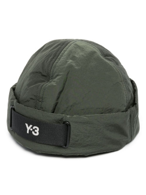 

Grosgrain logo-embroidered beanie, Y-3 Grosgrain logo-embroidered beanie