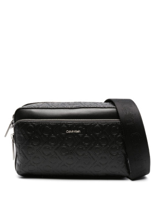 

Debossed-logo satchel bag, Calvin Klein Debossed-logo satchel bag