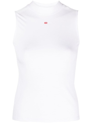 

Logo-embroidered ribbed tank top, Diesel Logo-embroidered ribbed tank top