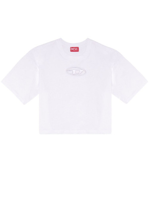 

T-Rowy Oval D cut-out T-shirt, Diesel T-Rowy Oval D cut-out T-shirt