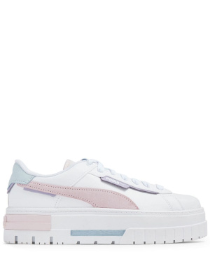 

Mayze Crashed panelled leather sneakers, Puma Mayze Crashed panelled leather sneakers