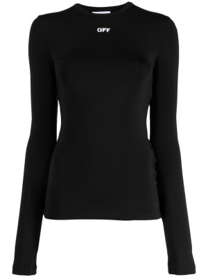 

Logo-print long-sleeve top, Off-White Logo-print long-sleeve top