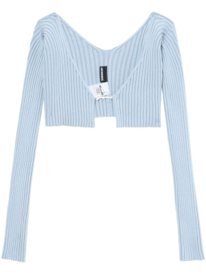 

La Maille Pralù cropped cardigan, Jacquemus La Maille Pralù cropped cardigan