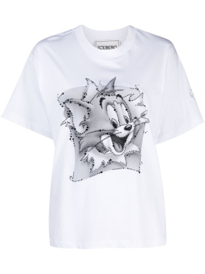 

Cartoon-print cotton T-shirt, Iceberg Cartoon-print cotton T-shirt